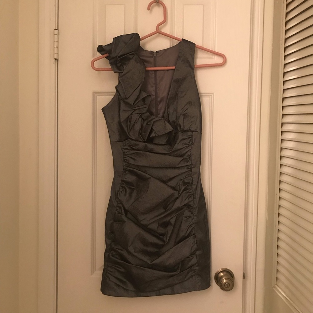 Gunmetal grey minidress